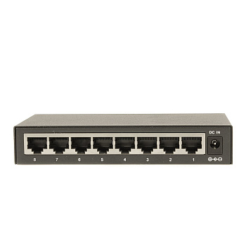 OSNOVO SW-70800 Коммутатор/ OSNOVO Коммутатор Gigabit Ethernet на 8 RJ45 портов. Порты: 8 x GE (10/1