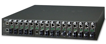 PLANET MC-1610MR MC-1610MR шасси для медиа конвертеров/ 19" 16-slot SNMP Managed Media Converter Cha