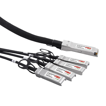 FIBO FT-Q40-4S10-DAC3m Кабель/ FIBO FT-Q40-4S10-DAC3m QSFP+ 40G to 4SFP+ 10G DAC модуль, медный кабе