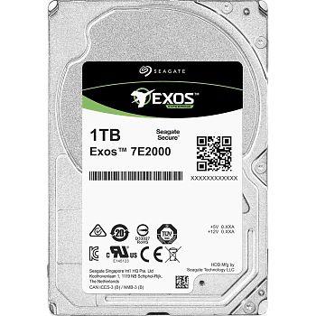 Жесткий диск/ HDD Seagate SATA 1TB 2.5"Exos 7E2000 7200 6Gb/s 128Mb (replacement ST1000NX0313, ST100