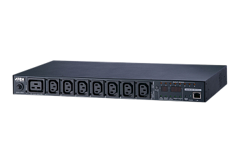 ATEN PE8208G Устройство распределения питания, с управлением, 16A,  2.4kW,  8 портов, 1 банк, IP дос