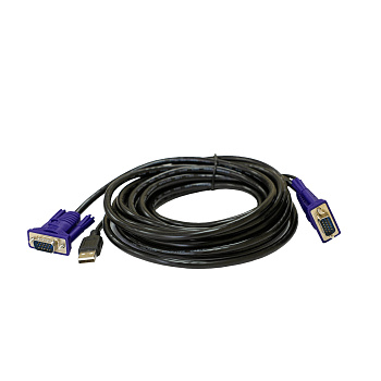 Origo OKVMCU5/A1A Кабель/ Кабель KVM с разъемами VGA и USB, 5 м