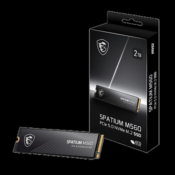 Твердотельный накопитель SSD MSI M.2 2280 2TB SPATIUM M560 Client SSD S78-440Q940-P83, PCIe Gen4x4 w