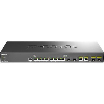 D-Link DXS-1210-12TC/A2A Коммутатор/ DXS-1210-12TC Smart L2+ Switch 8x10GBase-T, 2x10GBase-X SFP+, 2
