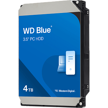 HDD WD SATA3 4TB Blue 5400 RPM 128Mb 1 year warranty (replacement WD40EZAZ, WD40EZAX, WD20EARZ, WD20