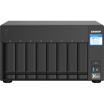Сетевое хранилище без дисков/ SMB QNAP TS-832PX-4G 8-Bay NAS, AL324 64-bit quad-core 1.7GHz, 4GB DDR