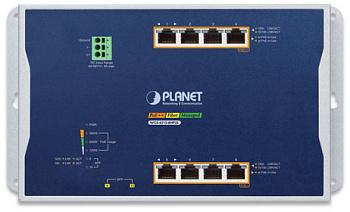 PLANET WGS-4215-8HP2S коммутатор/ PLANET WGS-4215-8HP2S IP30, IPv6/IPv4, 4-Port 10/100/1000T 802.3bt