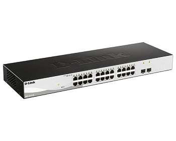 D-Link DGS-1210-26/FL1A Коммутатор/ DGS-1210-26/FL Managed L2 Switch 24x1000Base-T, 2x1000Base-X SFP