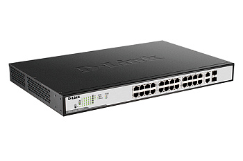 D-Link DGS-1100-26MPP/C1A Коммутатор/ DGS-1100-26MPP,DGS-1100-26MPP/C EasySmart L2 Switch 24х1000Bas