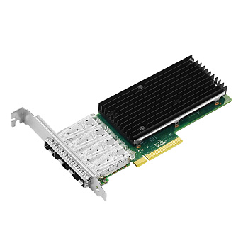 LR-Link LREC9804BF-4SFP+ Сетевая карта/ PCIe x8 10G Quad Port Fiber Server Network Card