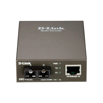 D-Link DMC-F02SC/B1A Медиаконвертер/ DMC-F02SC Media Converter 100Base-TX to 100Base-FX, SC, Multi-m