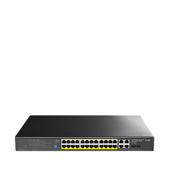 Cudy GS1028PS2 Коммутатор/ 24-Port Gigabit PoE+ Switch with 2 SFP ports 300W