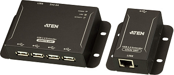 ATEN UCE3250 4-х портовый удлинитель, USB 2.0,  50 метр., CAT 5/ATEN/ 4-Port USB 2.0 CAT 5 Extender 