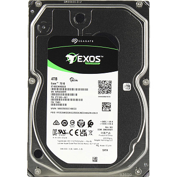 Жесткий диск/ RECERTIFIED HDD Seagate Exos 7E10 SATA 4Tb 7200 6Gb/s 256Mb 1 year warranty (replaceme