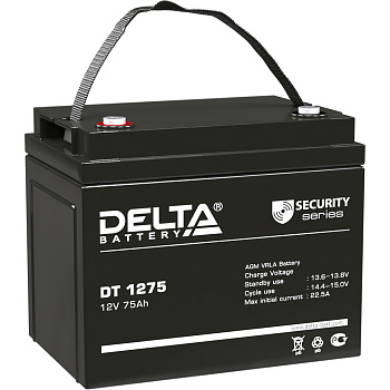 Батарея DELTA серия DT, DT 1275, напряжение 12В, емкость 75Ач (разряд 20 часов),  макс. ток разряда 