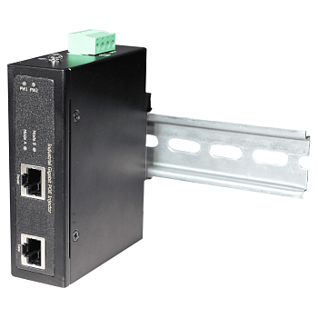 OSNOVO Midspan-1/303G Инжектор/ OSNOVO Промышленный гигабитный PoE-инжектор, до 30W, IEEE 802.3af/at