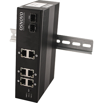 OSNOVO SW-8062/IC Коммутатор/ OSNOVO Промышленный гигабитный PoE коммутатор на 8 портов, 6 *10/100/1