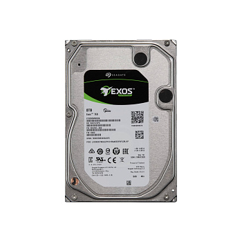 Жесткий диск/ HDD Seagate SAS 8Tb  Exos  12Gb/s  7200rpm 256Mb  1 year warranty (replacement ST8000N
