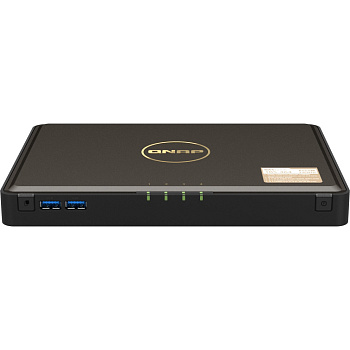 Сетевое хранилище без дисков/ SMB QNAP TBS-464-8G NAS  4-bay M.2 NVMe, Intel Celeron N5105 4-core/4-