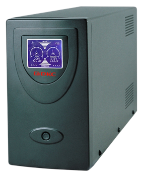 Линейно-интерактивный ИБП ДКС серии Info LCD, 2000 ВА/1200 Вт, 1/1,2xIEC C13, 2xSchuko, USB + RJ45, 