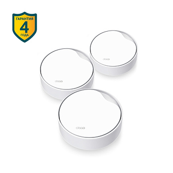 TP-Link Deco X50-PoE(3-pack) Wi-Fi Mesh-система PoE/ AX3000 Whole Home Mesh Wi-Fi 6 System with PoE