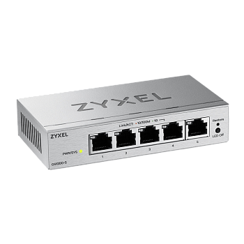 ZYXEL GS1200-5V3-EU0101F Коммутатор/ ZYXEL Web-managed Gigabit Switch Zyxel GS1200-5v3, 5xRJ-45: 1G,