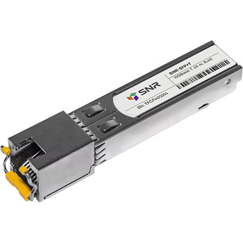 SNR SNR-SFP+T Модуль/ Модуль SFP+ 10G с интерфейсом RJ45, до 20м