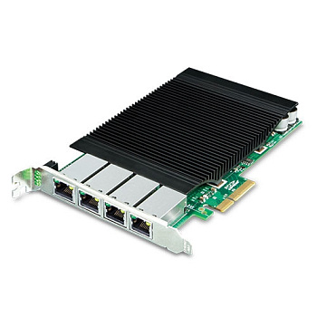 PLANET ENW-9740P сетевой адаптер/ PLANET 4-Port 10/100/1000T 802.3at PoE+ PCI Express Server Adapter