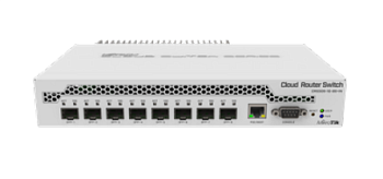Mikrotik CRS309-1G-8S+IN Коммутатор/ CRS309-1G-8S+IN Cloud Router Switch, desktop switch with one Gi