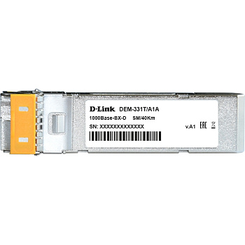 D-Link DEM-331T Трансивер/ DEM-331T,DEM-331T/40KM WDM SFP Transceiver, 1000Base-BX-D, Simplex LC, TX
