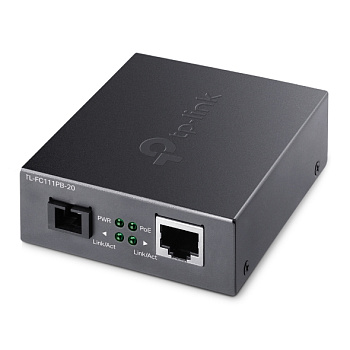 TL-FC111PB-20 Медиаконвертер WDM 10/100 Мбит/с с портом PoE