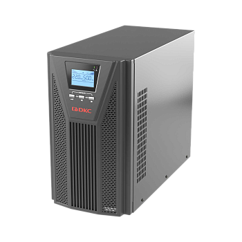 Онлайн ИБП ДКС серии Small Tower, 2000 ВА/1800 Вт, 1/1, 4xSchuko, EPO, USB, RS-232, RJ45, з/у 6А, бе