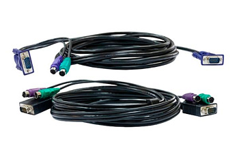D-Link DKVM-CB3/A3A Кабель/ DKVM-CB3 KVM Cable with VGA and 2xPS/2 connectors for DKVM-4K, 3m