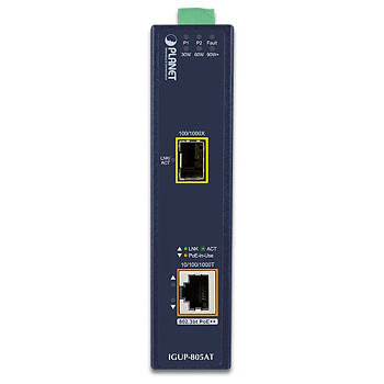 PLANET IGUP-805AT медиа конвертер/ PLANET IGUP-805AT Industrial 1-Port 100/1000X SFP to 1-Port 10/10