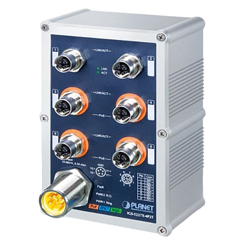 PLANET IGS-5227X-4P2T коммутатор/ PLANET IGS-5227X-4P2T IP67-rated Industrial L2+ 4-Port 10/100/1000