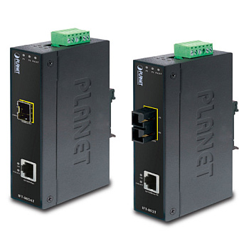 PLANET IFT-805AT IFT-805AT индустриальный медиа конвертер/ IP30 Slim type Industrial Fast Ethernet M