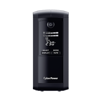 ИБП UPS CyberPower VP1000ELCD Line-Interactive 1000VA/550W USB/RS-232/RJ11/45  (4 EURO)