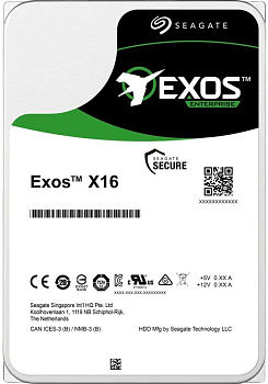 Жесткий диск/ HDD Seagate SATA 12Tb Exos X16 6Gb/s 7200 256Mb OFFICIAL RECERTIFIED 1 year warranty (