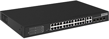 OSNOVO SW-62444(400W) Коммутатор/ OSNOVO PoE коммутатор 24 x 10/100 Base-T PoE,  4 x GE Combo Uplink