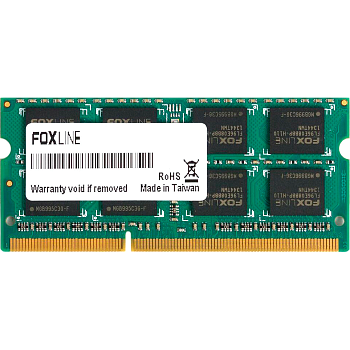 Память оперативная/ Foxline SODIMM 16GB 3200 DDR4 ECC CL22 (1Gb*8)