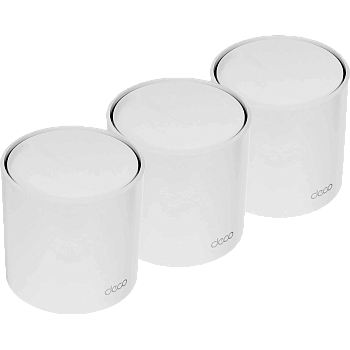 TP-Link Deco X60(3-pack) Маршрутизатор/ AX5400 Whole Home Mesh Wi-Fi System, WiFI 6, 2402Mbps at 5G 