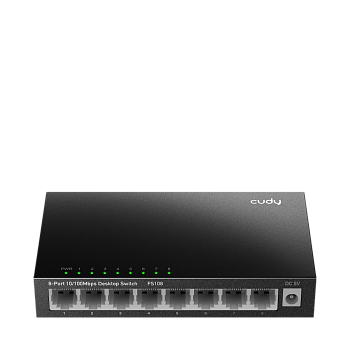 Cudy FS108 Коммутатор/ 8-Port 10/100 Mbps Desktop Switch, 8 10/100M RJ45 Ports, Loop Detection, Meta
