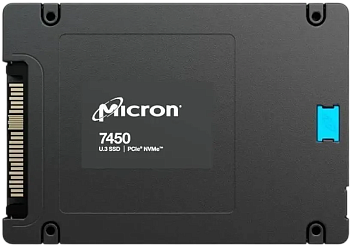 Серверные твердотельные накопители/ Micron SSD 7450 PRO, 3840GB, U.3(2.5" 7mm), NVMe, PCIe 4.0 x4, 3