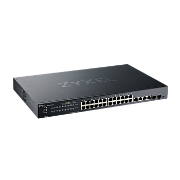 ZYXEL XMG1930-30-ZZ0101F Коммутатор/ Zyxel NebulaFlex XMG1930-30 Hybrid Smart L2+ Switch, rack 19", 