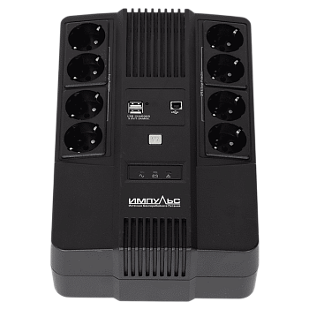 ИБП МАСТЕР 800, 800/480 ВА/Вт, LED, USB, RJ11/RJ45, SCHUKOx8/ line-interactive AS brick