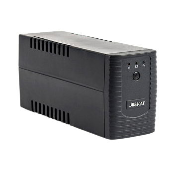 449 ИБП SKAT-UPS 600-IN-1x7 Line interactive, 220 В, 600ВА/360Вт, 1 АКБ 7Ач, вых. роз 1Schuko + 1 C1