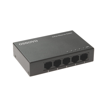 OSNOVO SW-5F Коммутатор неуправляемый/ OSNOVO Неуправляемый коммутатор Fast Ethernet на 5 портов. По