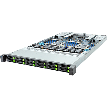 Серверная платформа/ Gigabyte R183-P92 with 2*A128-34X, 1U, 2x LGA 5964, 32x DDR5 5200/4400, 12 x 2.