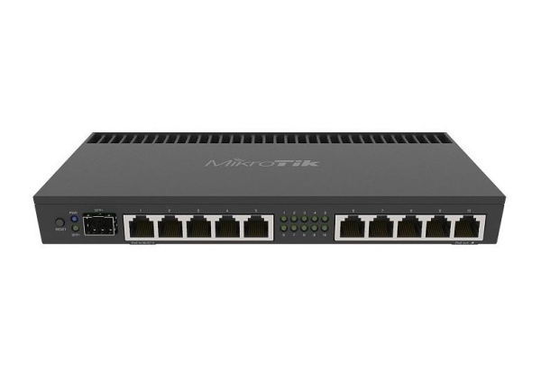 MikroTik RB4011iGS+RM  Маршрутизатор 1.4ГГц, 4 ядра, 1GB RAM,