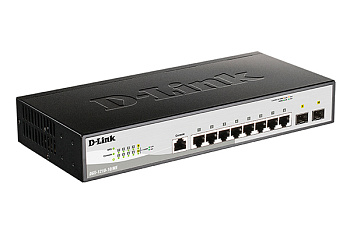 D-Link DGS-1210-10/ME/A1A Коммутатор/ Managed Gigabit Switch with 8 10/100/1000Base-T + 2 SFP Ports